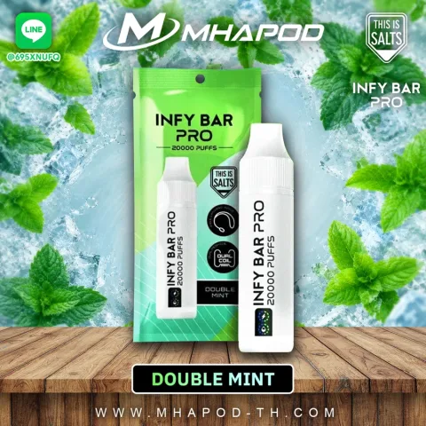 INFY BAR PRO 20K อินฟี่บาร์ 20000 คำ กลิ่น DOUBLE MINT (มินต์คู่)