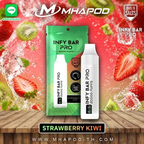 INFY BAR PRO 20K อินฟี่บาร์ 20000 คำ กลิ่น STRAWBERRY KIWI (สตรอว์เบอร์รีกีวี)