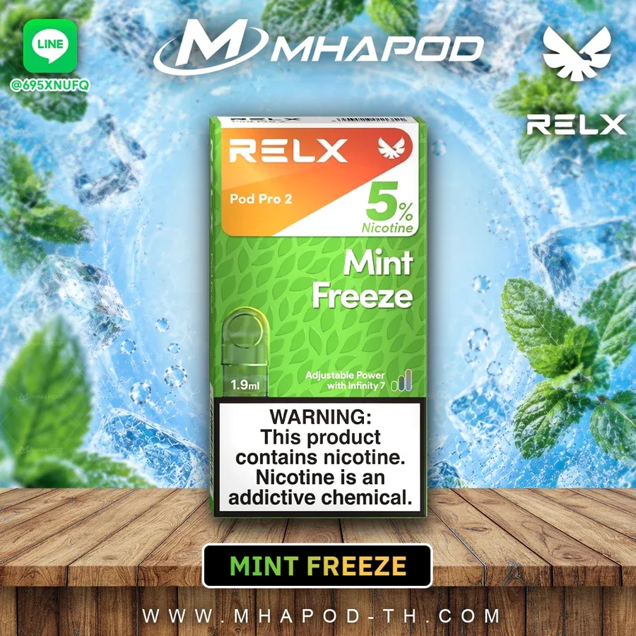RELX หัวแรค มิ้นฟรีช นิค5 กลิ่น MINT FREEZE (มิ้นต์ฟรีซ)